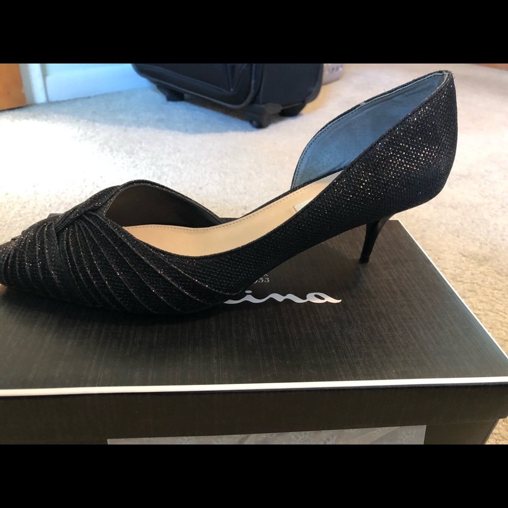 Women’s Black Nina evening shoes